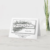 テニス愛好家のためのハッピーバースデー カード (裏面)