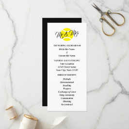 テニス愛好家結婚の式プログラム プログラム