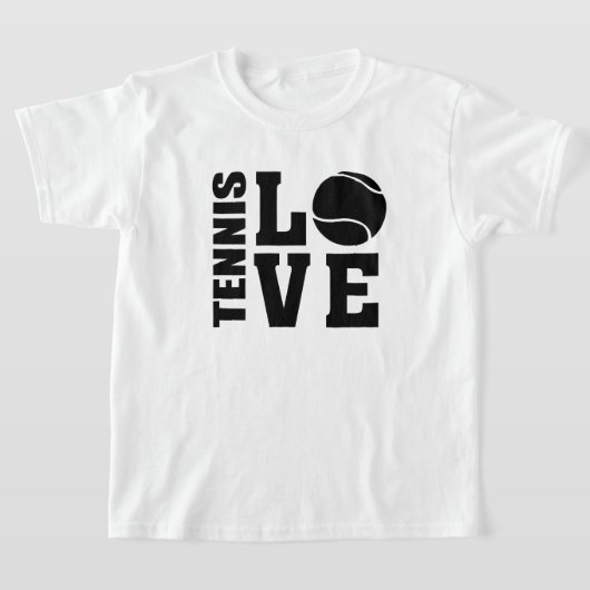 テニス愛好家、テニスLOVE、テニスTシャツ Tシャツ (レイダウン)