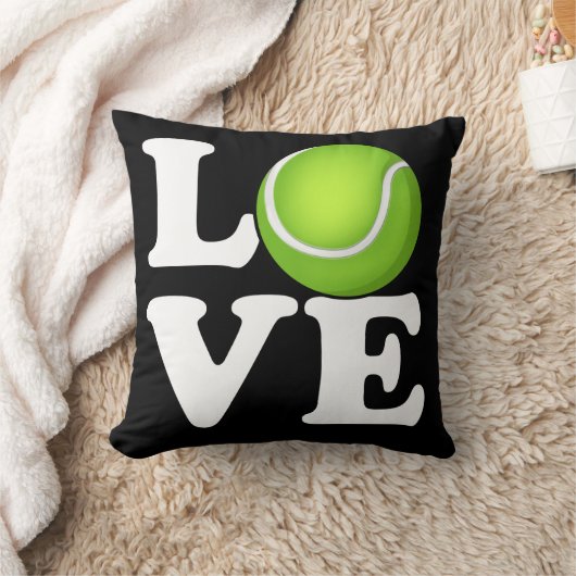 テニス愛| クッション (ブランケット)