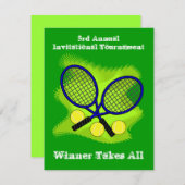 テニス招待状 招待状 (正面/裏面)