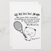 テニス文房具 便箋 (正面/裏面)