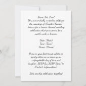 テニス日付を保存ウェディングパーティー招待状 招待状 (裏面)