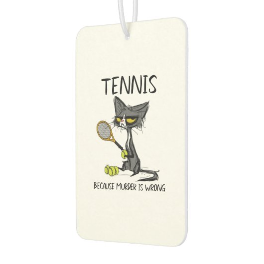 テニス最高のの猫 カーエアーフレッシュナー (左)