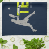 テニス最高のゲームエバーヴィンテージスポーツコーチデザイン キッチンタオル (折り畳み)