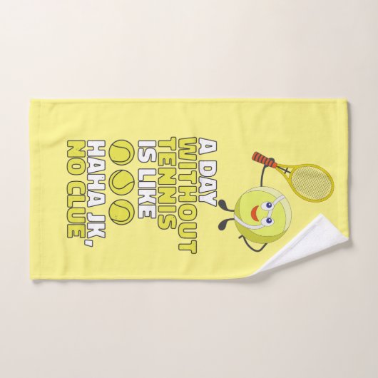 テニス漫画のない一日のテおもしろいニス ハンドタオル (ハンドタオル)