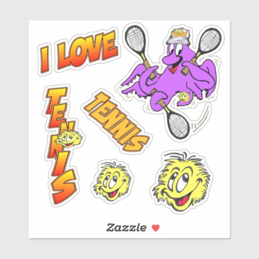 テニス漫画のステッカーセットが大好き シール (シート)