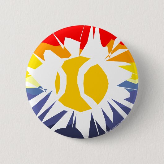 テニス用ボクールタンデザイン 缶バッジ (正面)