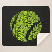 テニス用語テニス遊選手のテニスボール シェルパブランケット (正面(横))