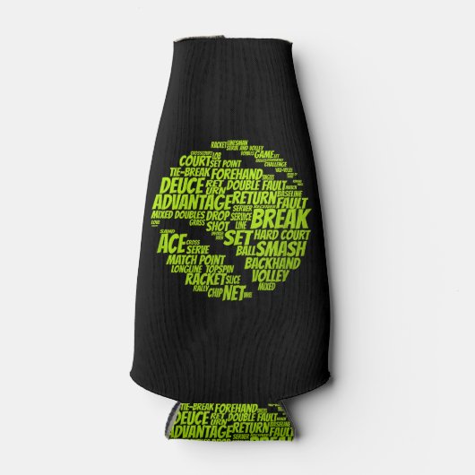 テニス用語テニス遊選手のテニスボール ボトルクーラー (正面)