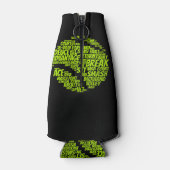 テニス用語テニス遊選手のテニスボール ボトルクーラー (裏面)