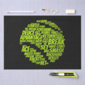 テニス用語テニス遊選手のテニスボール 薄葉紙 (クラフト)