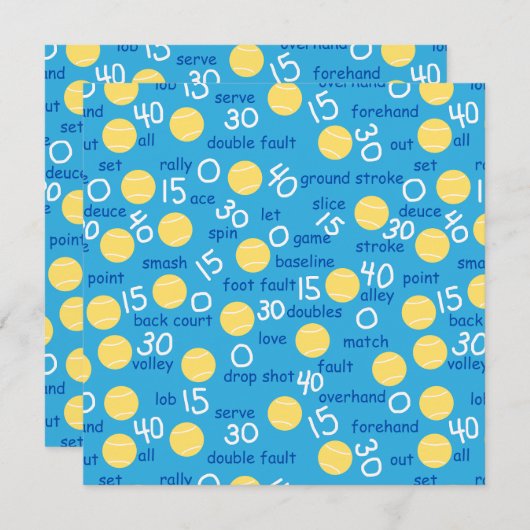 テニス用語 (正面/裏面)