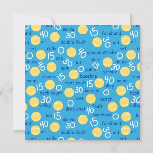 テニス用語 (裏面)