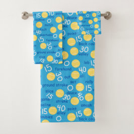 テニス用語 バスタオルセット