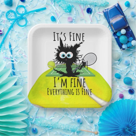 テニス私素晴らしは全素晴らし部素晴らし ペーパープレート (パーティー)