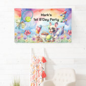 テニス第1回生誕祭パーティー愛犬 横断幕 (インサイチュ)