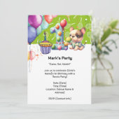 テニス第1期パーティの招待状 招待状 (スタンド正面)