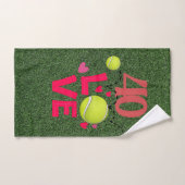 テニス第40回誕生日おもしろいプレゼント ハンドタオル (ハンドタオル)