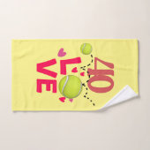 テニス第40回誕生日おもしろいプレゼント ハンドタオル (ハンドタオル)