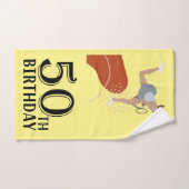 テニス第50誕生日おもしろい選手への贈り物 ハンドタオル (ハンドタオル)