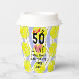 テニス第50誕生日ナプキン選手パーティー 紙コップ