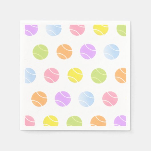 テニス紙ナプキンス スタンダードカクテルナプキン (正面)