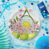 テニス紙プレートテニス選手パーティー ペーパープレート (パーティー)