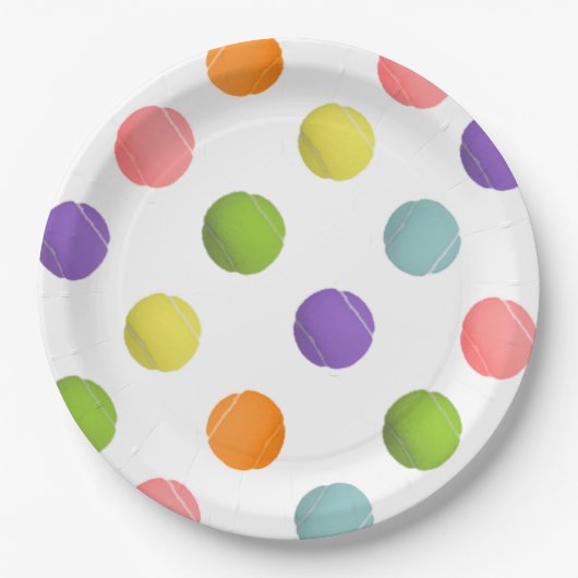 テニス紙プレート ペーパープレート (正面)