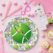 テニス紙プレート ペーパープレート (パーティー)