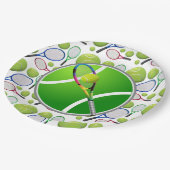 テニス紙プレート ペーパープレート (アングル)