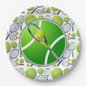 テニス紙プレート ペーパープレート (正面)