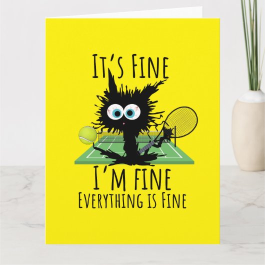 テニス素晴らしは全て素晴らしおもしろい カード (正面)