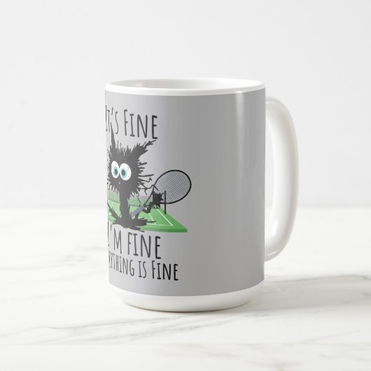 テニス素晴らしは全て素晴らしおもしろい コーヒーマグカップ (正面右)