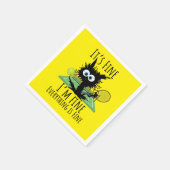 テニス素晴らしは全て素晴らしおもしろい スタンダードカクテルナプキン (角)