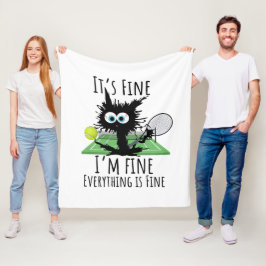 テニス素晴らしは全て素晴らしおもしろい フリースブランケット