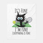 テニス素晴らしは全て素晴らしおもしろい フリースブランケット (正面)