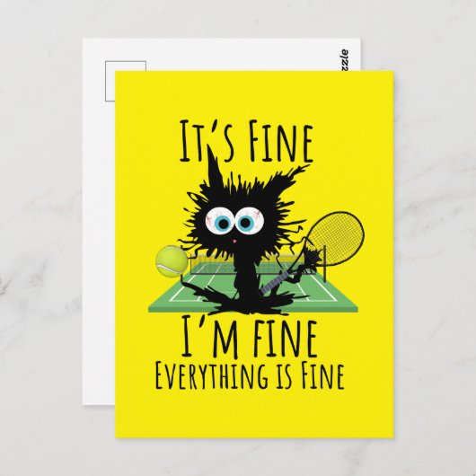 テニス素晴らしは全て素晴らしおもしろい ポストカード (正面/裏面)