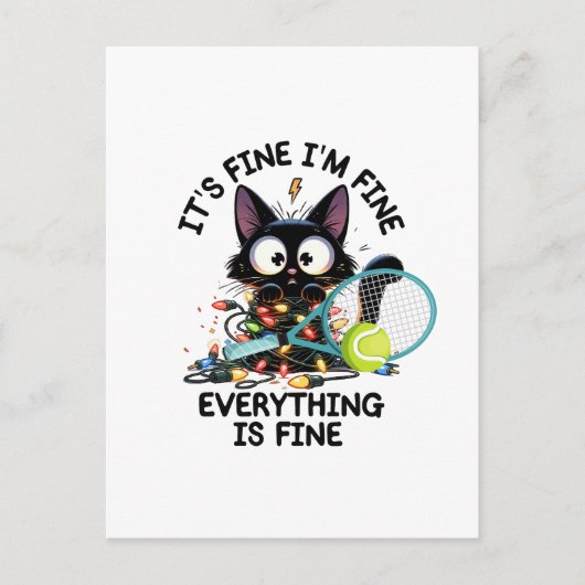 テニス素晴らしは全て素晴らしおもしろい ポストカード (正面)