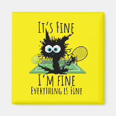 テニス素晴らしは全て素晴らしおもしろい マグネット (正面)