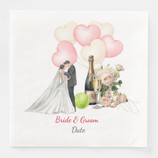 テニス結婚をテーマにした (正面)