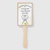 テニス結婚テーマ ハンドファン (裏面)