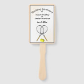 テニス結婚テーマ ハンドファン (正面)