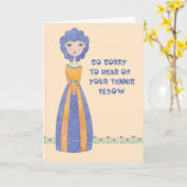 テニス肘のためのウェルカードを取得する カード (黄色い花)