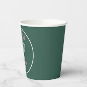 テニス花嫁の独身最後のパーティー プレッピーな緑 紙コップ (左)