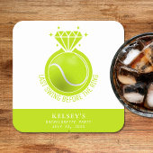 テニス花嫁 ラストスイングビフォーザリング スクエアペーパーコースター