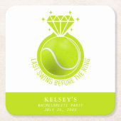 テニス花嫁 ラストスイングビフォーザリング スクエアペーパーコースター