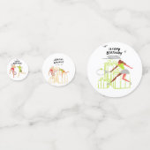 テニス誕生日がテニス選手を応援 コンフェッティ (正面)