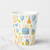 テニス誕生日をテーマにしたパーティー 紙コップ (正面)