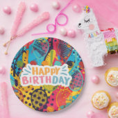 テニス誕生日テニスのラケット選手 ペーパープレート (パーティー)